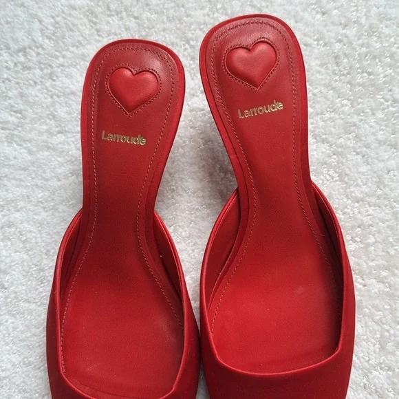 Larroude Amal Satin Mule - Picture 6 of 10